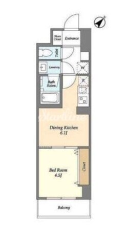 グランカーサ西葛西の物件間取画像